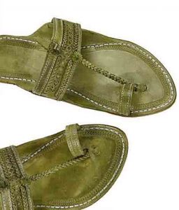 Striking Seaweed Big Braids Ladies Kolhapuri Chappal