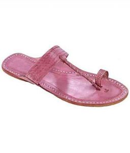 Good Looking Designers Baby Pink Ladies Kolhapuri Chappal