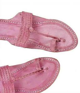 Good Looking Designers Baby Pink Ladies Kolhapuri Chappal