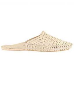 Beautiful Natural Mat Style Kolhapuri Half Shoe