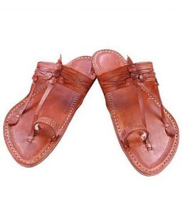 Remarkable Tan Kurundwadi Design Kapshi Kolhapuri Chappal For Men