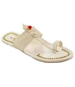 Glorious Designer’S Six Braided Red Gonda Kolhapuri Men Chappal