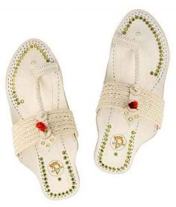 Glorious Designer’S Six Braided Red Gonda Kolhapuri Men Chappal