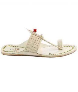 Glorious Designer’S Six Braided Red Gonda Kolhapuri Men Chappal