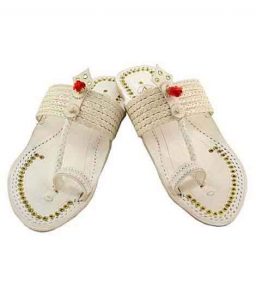 Glorious Designer’S Six Braided Red Gonda Kolhapuri Men Chappal