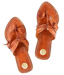 Antiqua Design Tan Color Men Kolhapuri Chappal