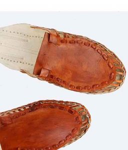 Awesome Tan Color Upper Kolhapuri Half Shoe