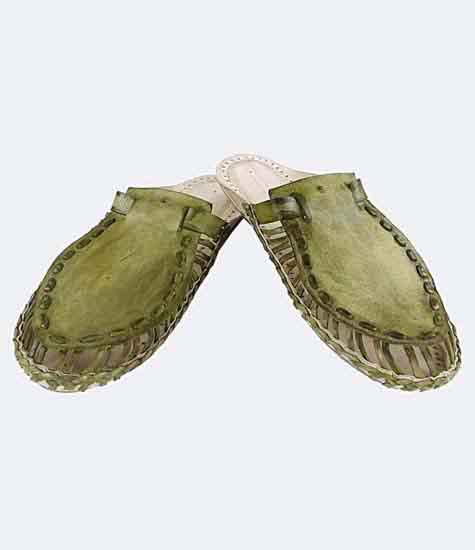 Magnificent Seaweed Upper Kolhapuri Half Shoe