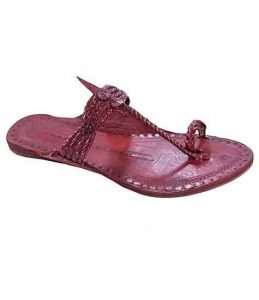 Remarkable Pink Four Cross Braided Ladies Kolhapuri Chappal