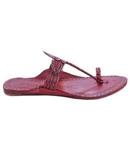 Remarkable Pink Four Cross Braided Ladies Kolhapuri Chappal