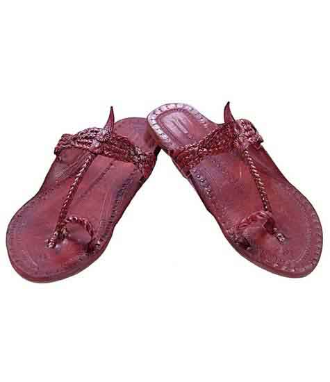 Remarkable Pink Four Cross Braided Ladies Kolhapuri Chappal