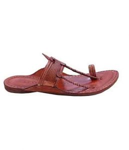 Awesome Look Tan Color Straight Upper Kapshi Chappal For Women
