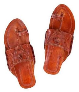 Stunning Look Tan Color Fourteen Laces Designer’S Kolhapuri Chappal