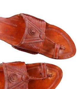 Stunning Look Tan Color Fourteen Laces Designer’S Kolhapuri Chappal