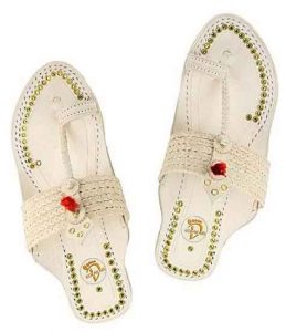 Glorious Designer’S Six Braided Red Gonda Kolhapuri Women Chappal