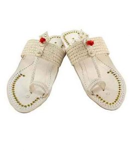 Glorious Designer’S Six Braided Red Gonda Kolhapuri Women Chappal