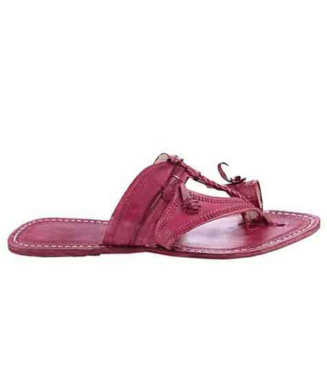KOLHAPURI CHAPPAL Original Antiqua Design Rubin Ladies Slipper Sandal 