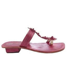 Splendid Rubin Color High Heel Women Kolhapuri Chappal