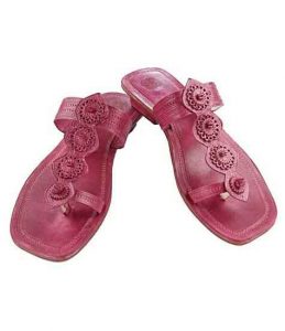 Splendid Rubin Color High Heel Women Kolhapuri Chappal