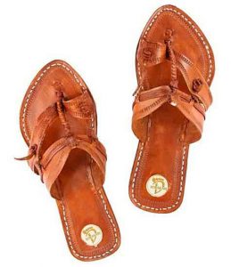 Antique Design Tan Color Ladies Kolhapuri Chappal