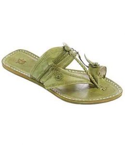 Antiqua Design Seaweed Flat Heel Kolhapuri Ladies Chappal