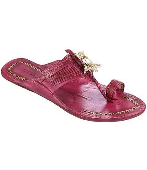 Designer’S Royal Look Rubin Fine Braids Flat Heel Ladies Kolhapuri Chappal