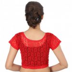 Red Colour Cotton Plain Stitched Blouse