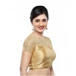 Gold Net Zari Embroidered Readymade Blouse