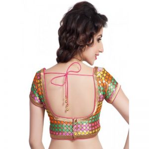 Multi Brocade Woven Readymade Blouse