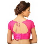 Pink Net Plan Readymade Blouse