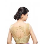 Gold Embroidered Tissue Readymade Blouse
