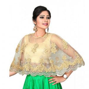 Fancy Designer Blouse In Gold Colour