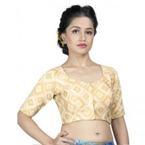 Golden Color Cotton Padded Blouse