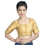 Gold Thread Work Brocade Readymade Blouse