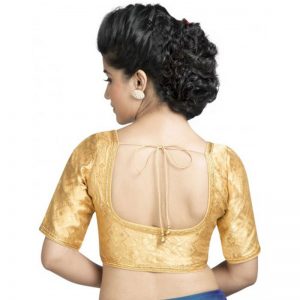 Gold Thread Work Brocade Readymade Blouse