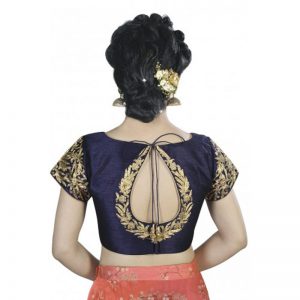 Silk Embroidered Bridal Blouse Design