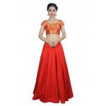 Multicolor Embroidery Brocade Readymade Blouse