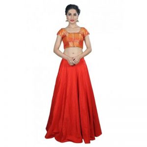 Multicolor Embroidery Brocade Readymade Blouse