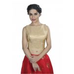 Gold Thread Work Tissue Readymade Blouse