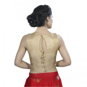 Gold Thread Work Tissue Readymade Blouse