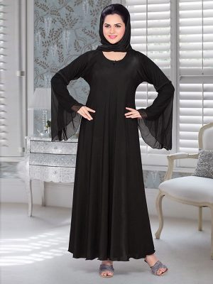 Black Lycra Abaya