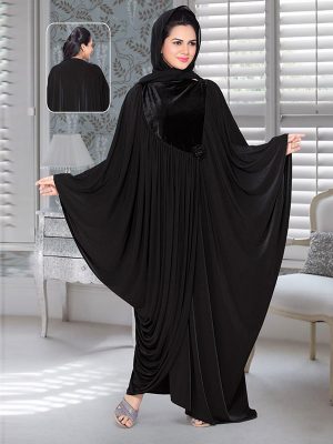 Black Lycra Abaya