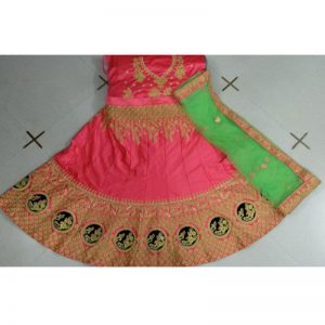 Buy Silk Pink Heavy Lehenga Choli