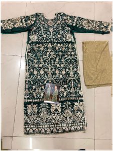 Katrina Kaif Banglori Silk Green Replica Gown