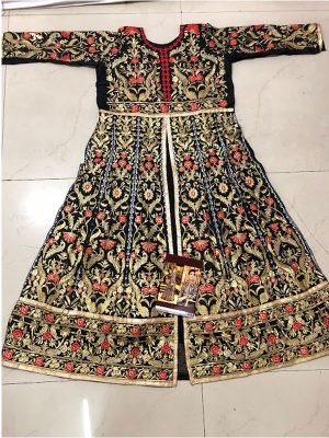 Buy Banglori Silk Black Bollywood Replica Gown
