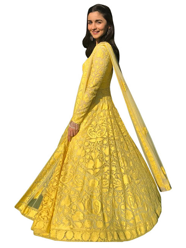 Brahmastra Alia Bhatt Yellow Skirt Free Size (Top Not