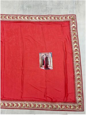 Buy Silk Red Bollywood Replica Saree