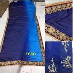 Buy Padding Silk Blue Replica Saree