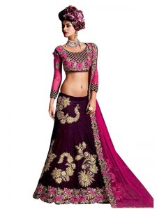 Latest 9000 Velvet Purple Heavy Replica Lehenga Choli