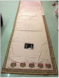 Buy Silk Peach Bollywood Replica Saree